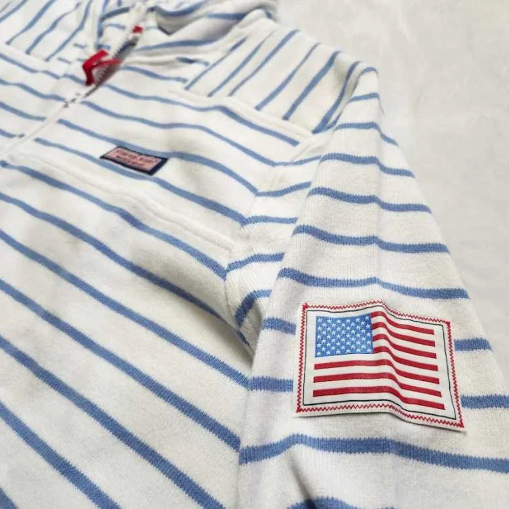 New women's M  XL Vineyard Vines Americana relaxed shep shirt pullover sweater - Picture 6 of 11